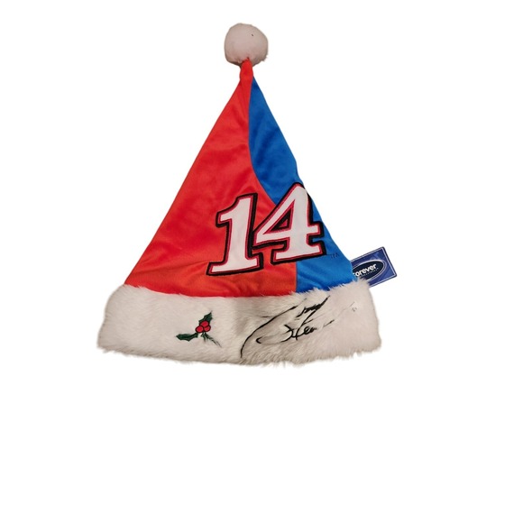 New With Tags Tony Stewart #14 NASCAR Christmas Santa Hat - Picture 4 of 4